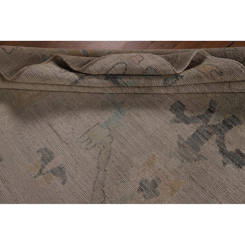 Vegetable Dye Oushak Oriental Area Rug Hand-Knotted Wool Carpet - 8'5"x 10'0"