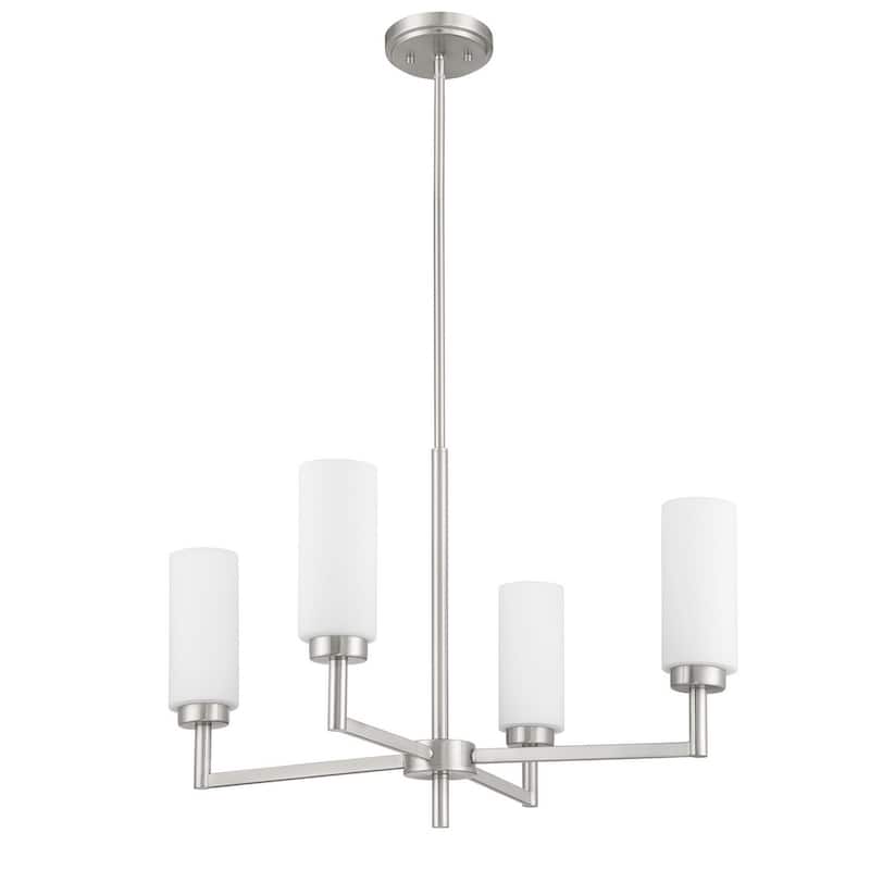 4-Light Chandelier By Trade Winds - Brushed Nickel