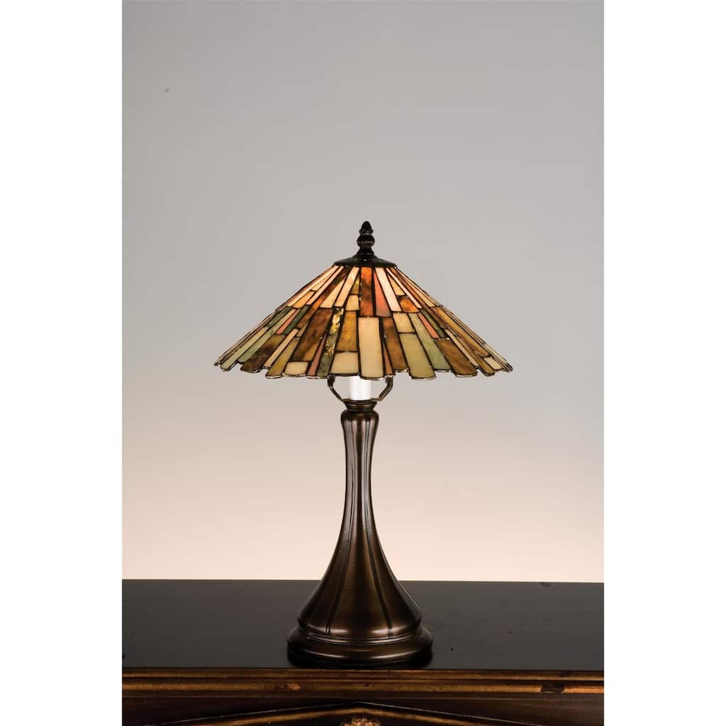 Meyda Tiffany Stained Glass / Tiffany Table Lamp from the Jadestone