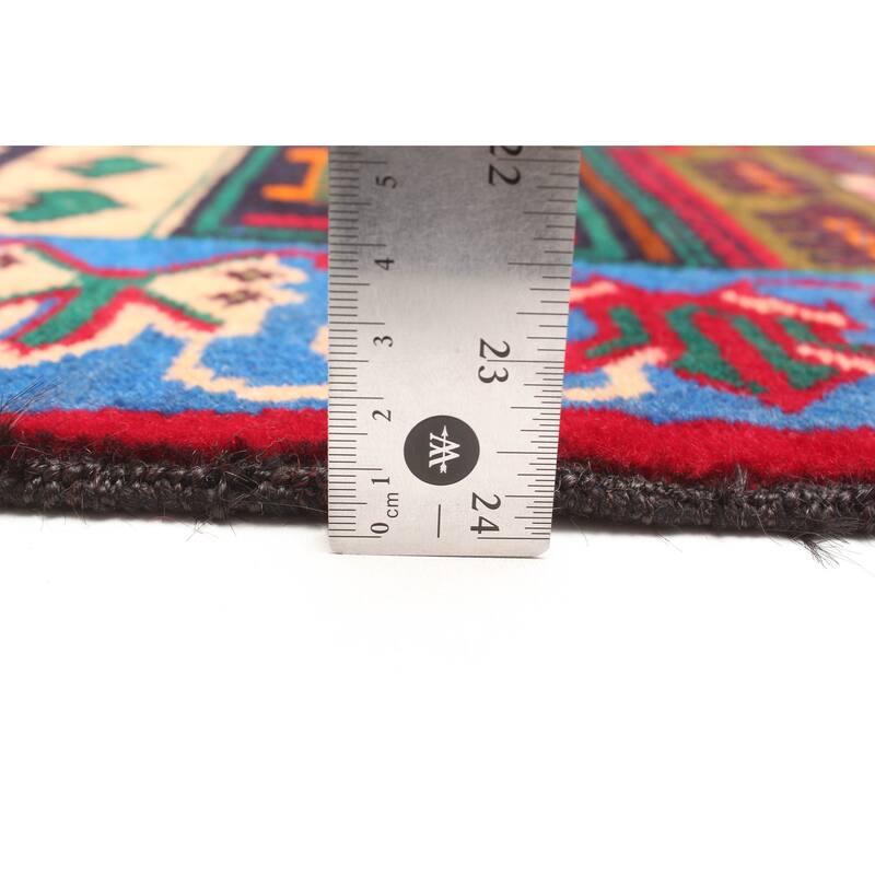 ECARPETGALLERY Hand-knotted Teimani Red Wool Rug - 2'9 x 4'5