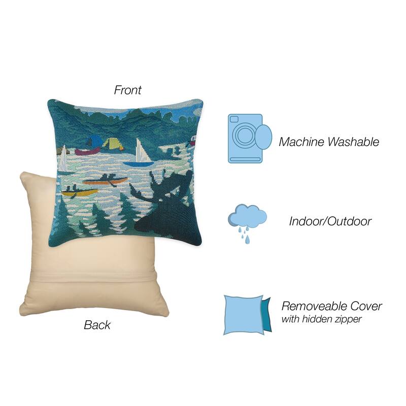 Liora Manne Marina Lake Life Indoor/Outdoor Pillow