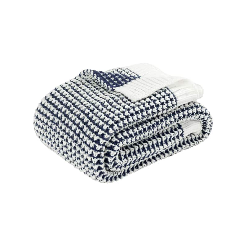 Lush Decor Chic And Soft Knitted Throw Single
