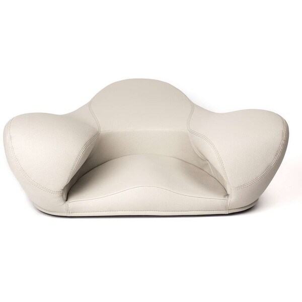 Alexia Meditation Seat (Vegan Leather, Light Gray) - 26