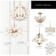 preview thumbnail 4 of 6, Veitchii Luxury Gold Ceramic Chandelier 4-light Modern Contemporary LED Sputnik Ambient Light