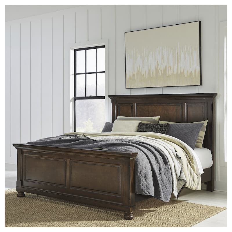 Signature Design by Ashley Porter Brown Panel Bed - King