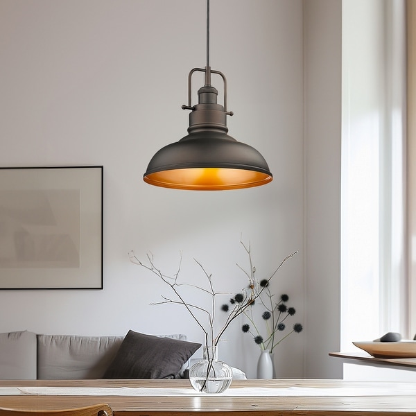 Farmhouse metal pendant light sales