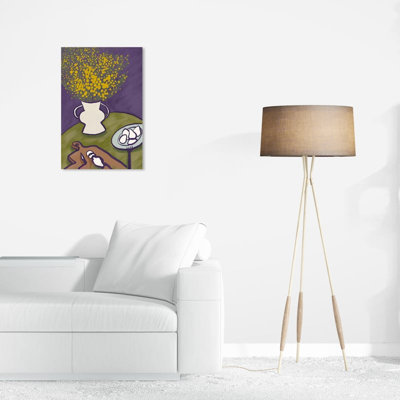 Wynwood Studio Canvas Food and Cuisine You Made my Day Yellow and Mustard Modern & Contemporary Wall Art Canvas Print - 24 x 16