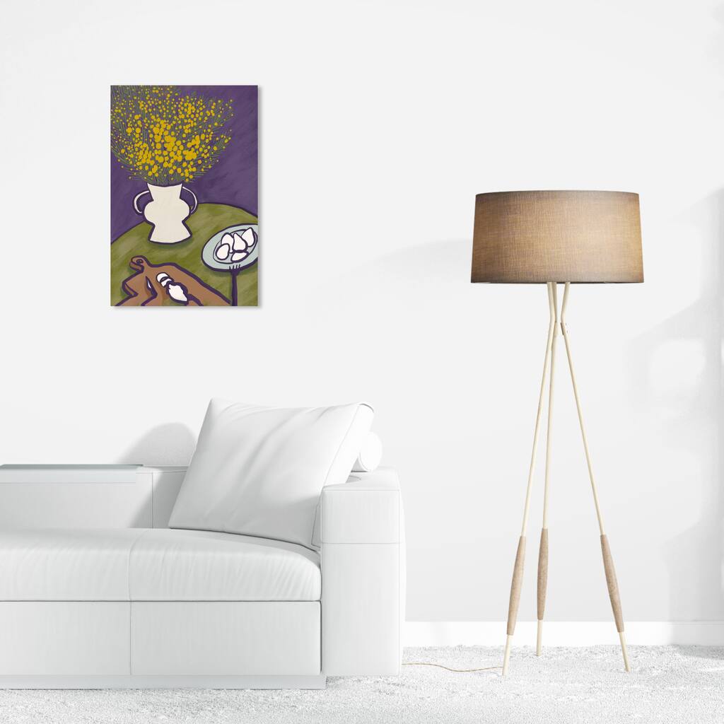 Wynwood Studio Canvas Food and Cuisine You Made my Day Yellow and Mustard Modern & Contemporary Wall Art Canvas Print