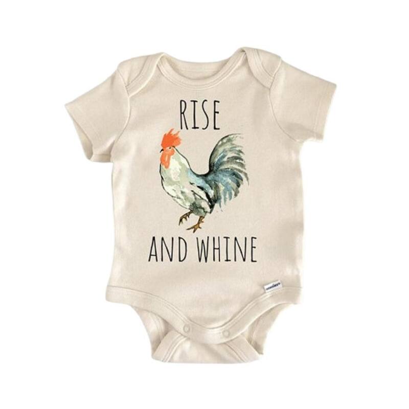 Chicken Farm Animal - Baby Boy Girl Clothes Infant Bodysuit Funny Cute Newborn - Natural - Newborn