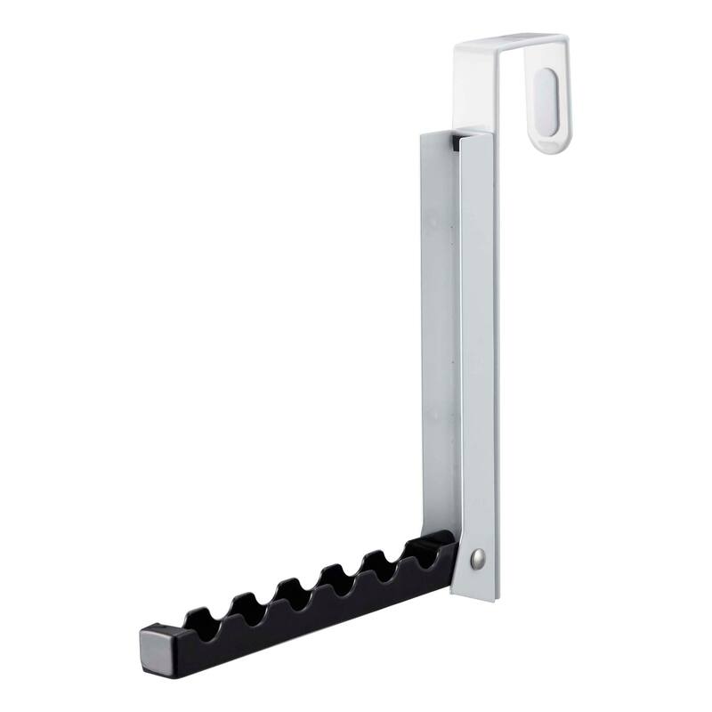Yamazaki Home Over-the-Door Hook, Steel, Up To 1.375" Door, 1-Hook, Holds 13.2 lbs - L 2.76 x W 0.79 x H 7.87 inches - Black