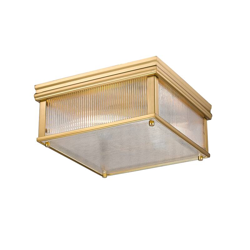 Z-Lite 7504FS13 Carnaby 4 Light 13" Wide Flush Mount Ceiling Fixture