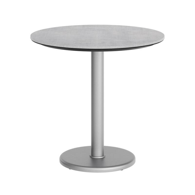 Commercial All-Weather HPL Tabletop with Round Base