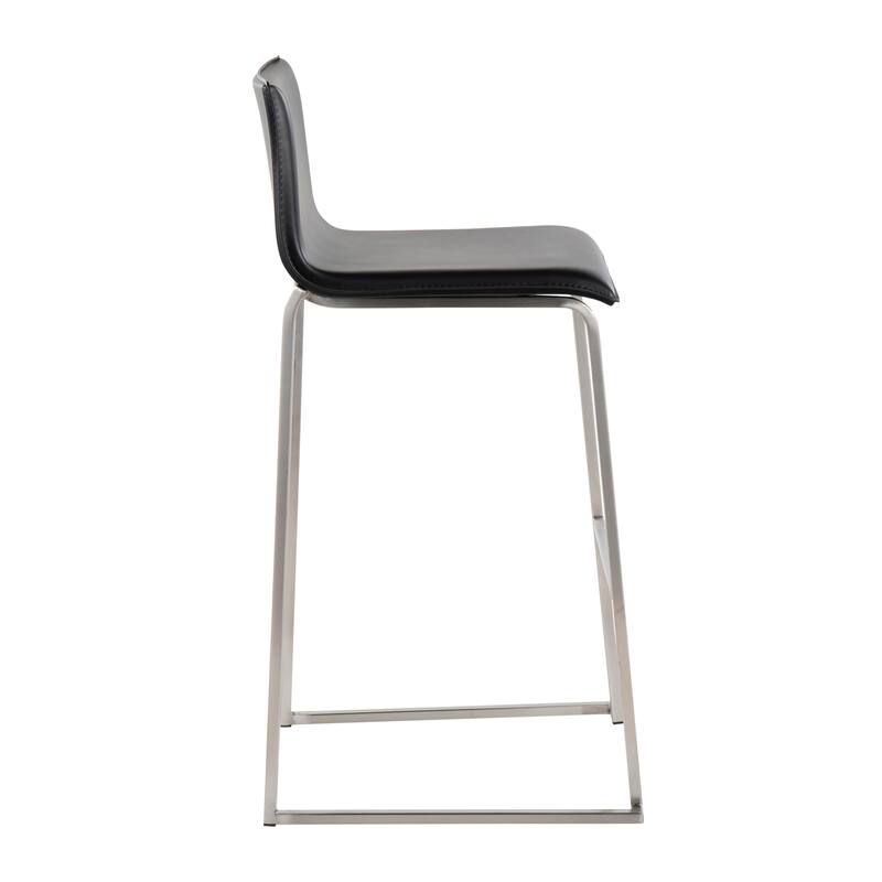 Silver Orchid Mara Upholstered Bar Stool - Set of 2