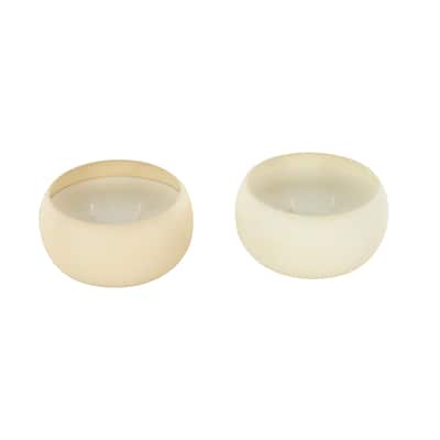 Metal Scented Textured 11oz 2 Wick Decorative Candle with White Wax - Set of 2 Beige or Multi Colored - Roche River Decor