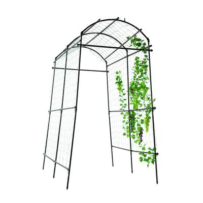 Garden Arch Trellis for Climbing Plants Outdoor, 7 ft Tall Walkway Trellis, Metal Archway Arbor Tunnel Large Trellis