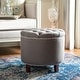 preview thumbnail 1 of 5, SAFAVIEH Reims Grey Storage Ottoman