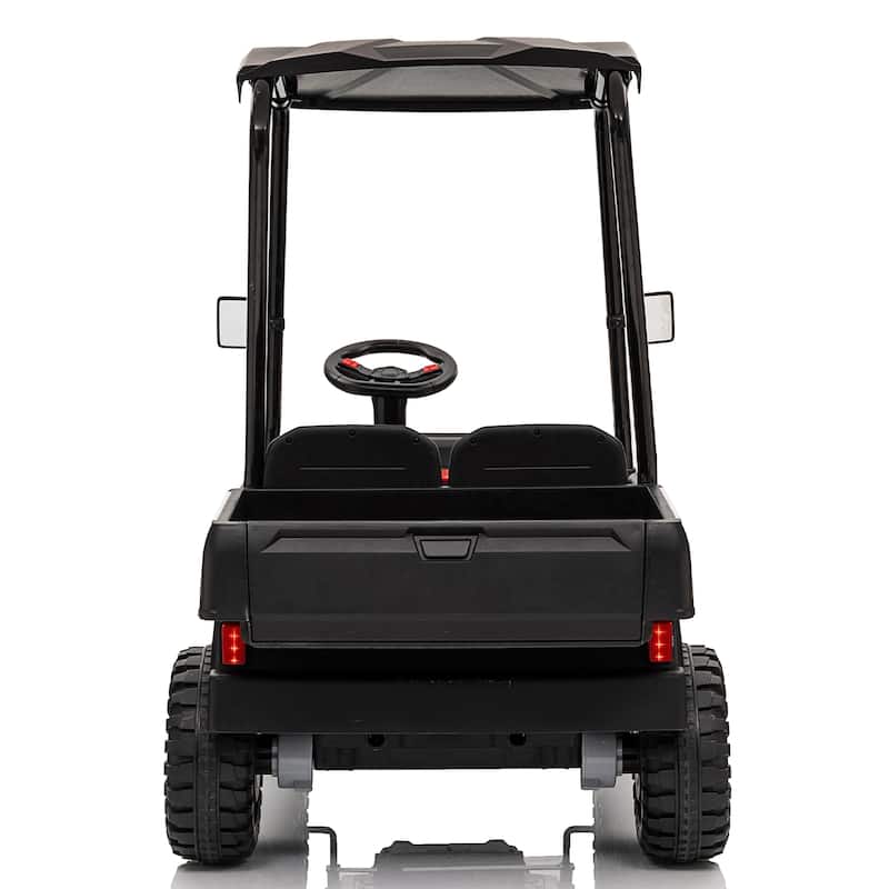 24V XL Kids Electric Ride on Track 20in Wide Seat,Removable Sunshade, Dual-Motor Drive,4-Wheel Spring Suspension,age:3-8