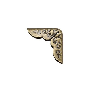 Metal Book Corner Protectors Edge Cover 14x14x3mm Bronze Tone 30pcs ...