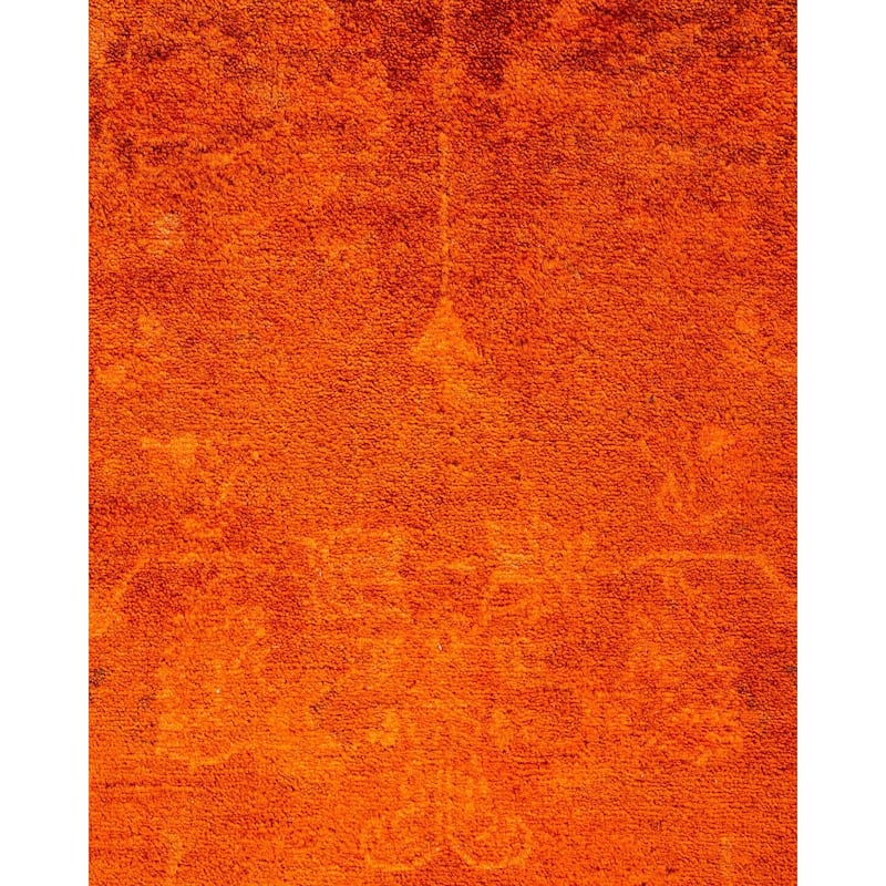 Contemporary Overdyed Wool Hand Knotted Area Rug - 6' 2" x 8' 10"
