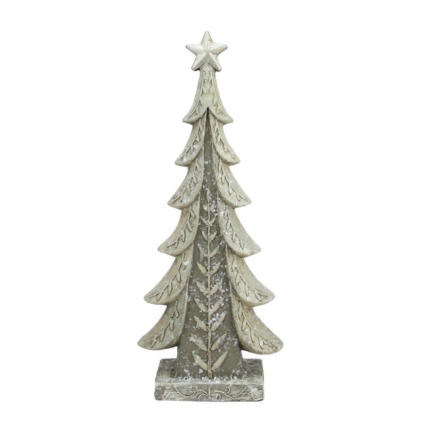Shop 17 5 Vintage Inspired Distressed Cream And Taupe Christmas
