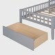 preview thumbnail 15 of 28, Twin Size House Bed with Upholstered Sofa