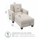 preview thumbnail 29 of 35, Stockton Chaise Lounge with Arms by Bush Furniture