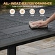 preview thumbnail 5 of 39, 9/11/13-Piece Luxury Outdoor Dining Set All-Weather Aluminum Patio Furniture Foldable Chairs