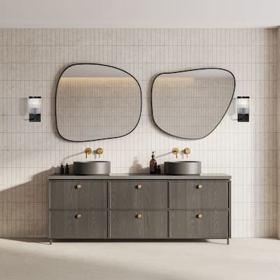 Aspen 4.75 in. 1-Light Matte Black Indoor Wall Sconce Light for Bathrooms - 10.25
