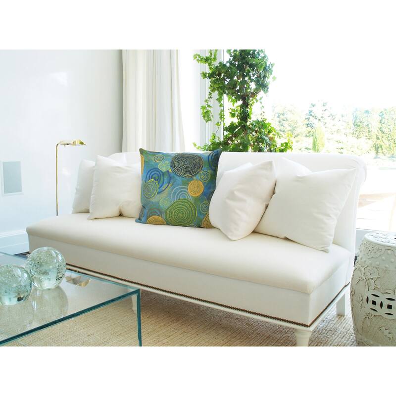 Liora Manne Visions III Graffiti Swirl Indoor/Outdoor Pillow Cool 20" Square