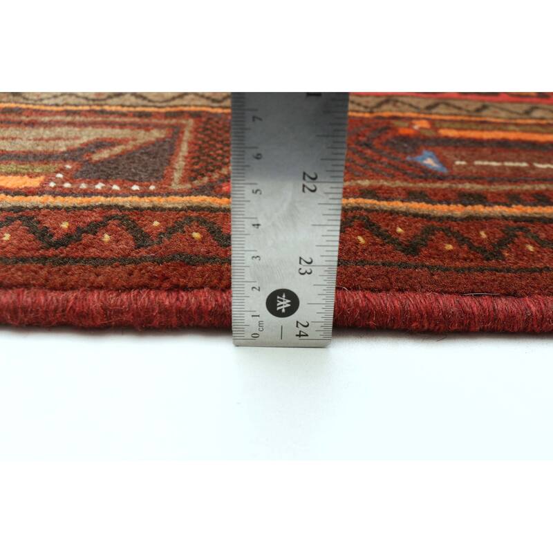 ECARPETGALLERY Hand-knotted Andelz Red Wool Rug - 3'3 x 5'2