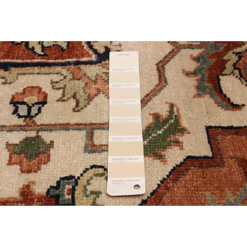 ECARPETGALLERY Hand-knotted Jules Sultane Ivory Wool Rug - 9'3 x 13'4