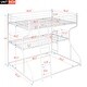 preview thumbnail 12 of 16, Full XL over Twin XL over Queen Size Triple Bunk Bed with Ladders, Black Metal Frame, Industrial Style