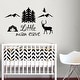 preview thumbnail 5 of 8, Little Man Cave Wall Decal Nursery Decor. 9 tall x 15 wide inches - Black