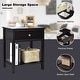 preview thumbnail 7 of 8, Costway Nightstand with Drawer Storage Shelf Wooden Bedside Sofa Side
