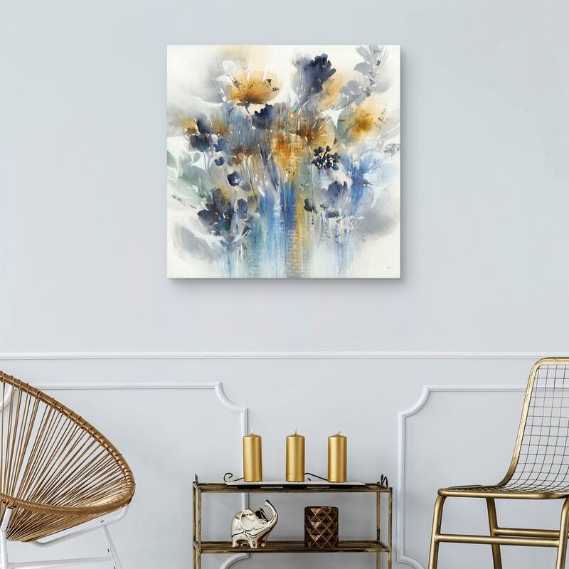 Indigo Botanical by K. Nari Canvas Art Print