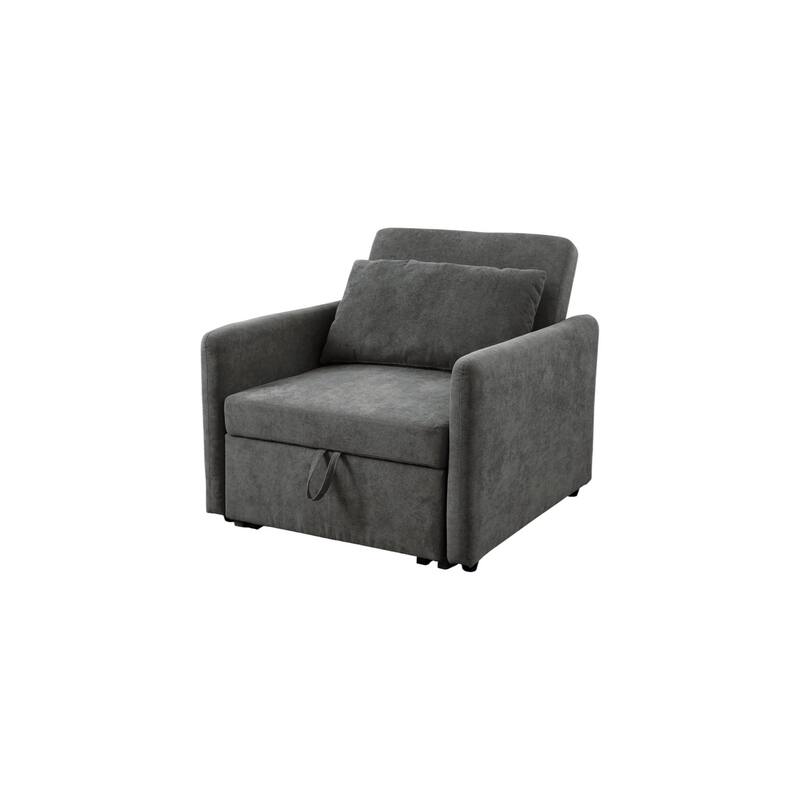 KISRAIS 36" Wide Lint Convertible Sleeper Chair