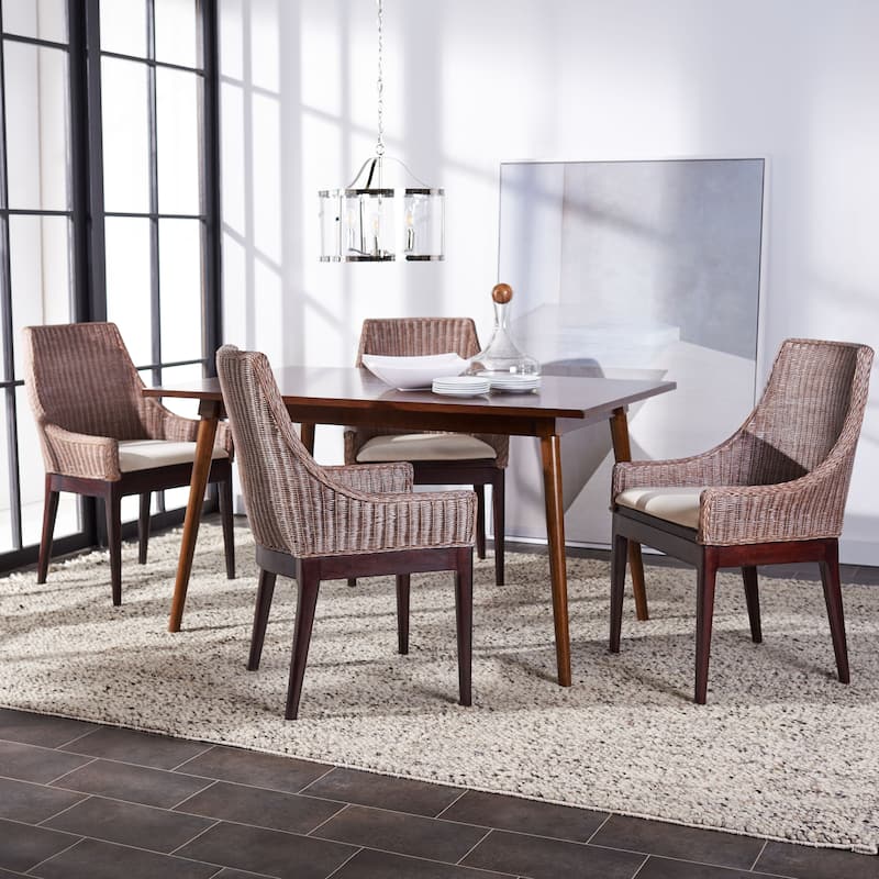 SAFAVIEH Lorenzina Dining Sloping Chair - 24.25 W x 23.5 L x 32.25 H