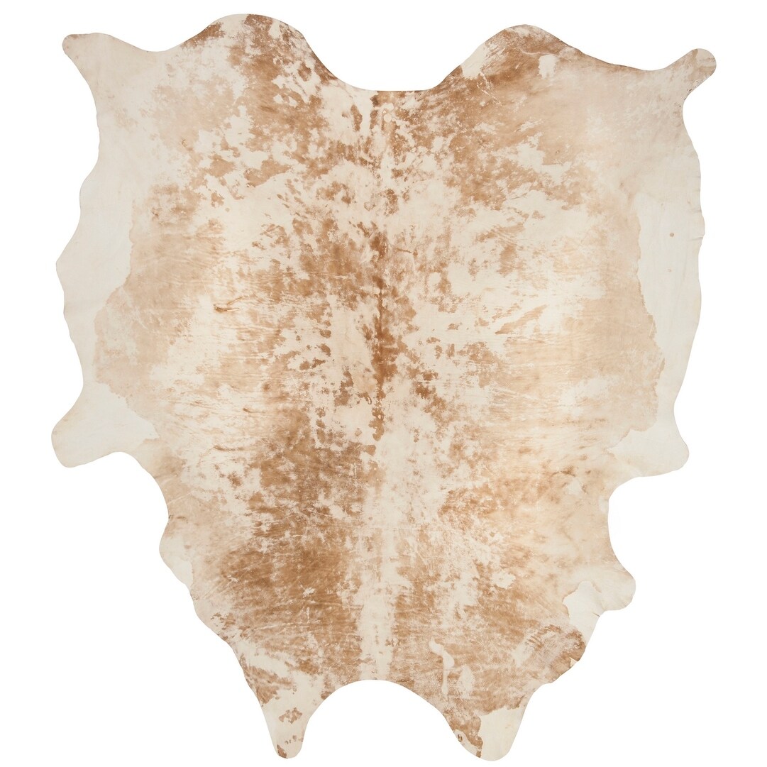 Safavieh Handpicked Hacienda Argentinian Cow Hide Casual Tan Cowhide Rug 6 X 6 9 Overstock 22560264