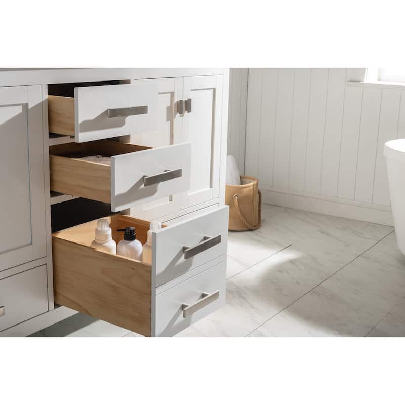 Valentino 60" Double Vanity in White