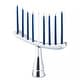 preview thumbnail 2 of 7, Nambe Menorah Silver - 12.5 inch x 7.5 inch