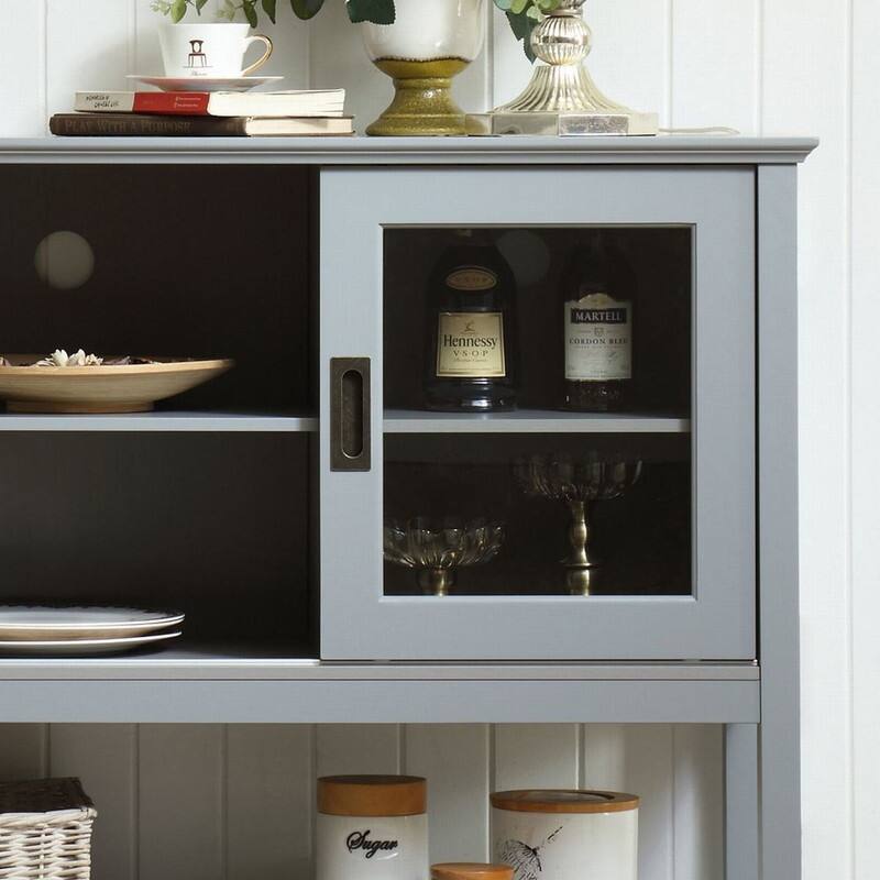 55''W Sideboard Buffet Table with Doors