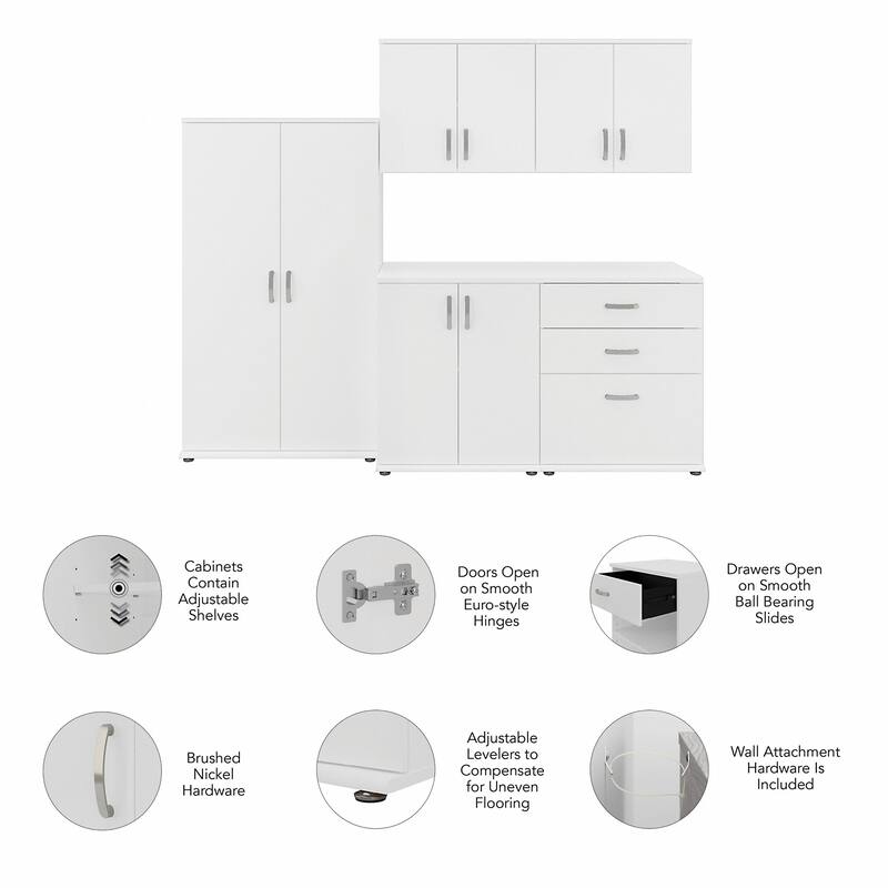 Universal 5 Piece Modular Closet Storage by Bush Business Furniture