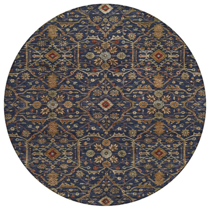 HomeRoots Floral Transitional Rectangle Outdoor Rug