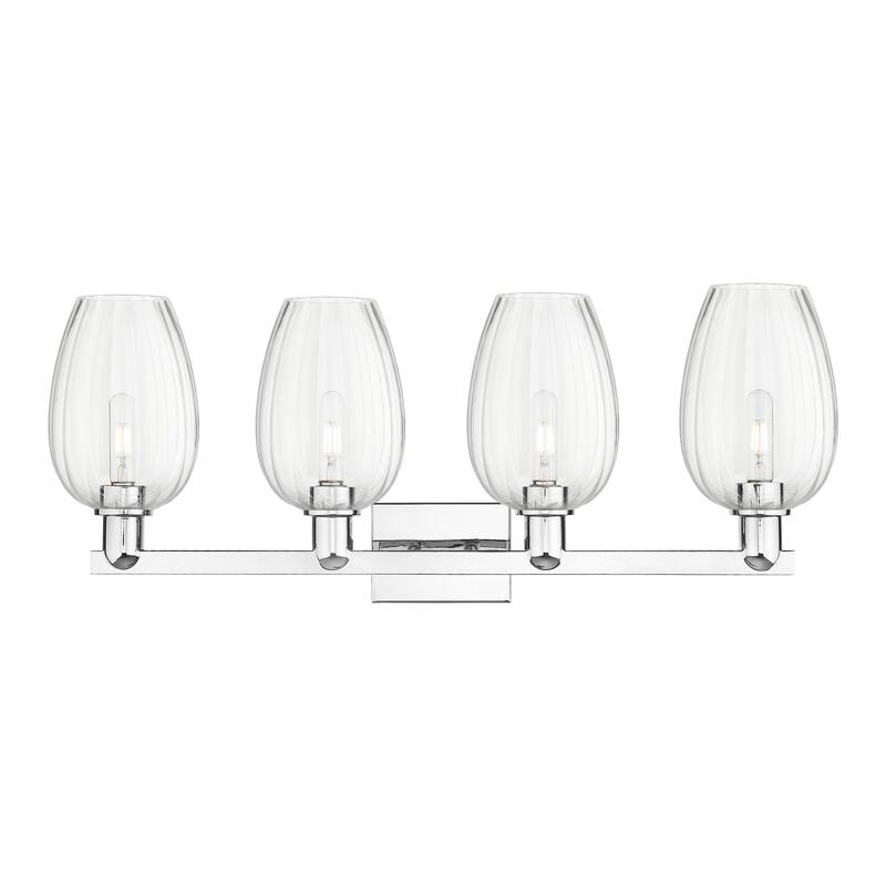 Innovations Lighting Downtown Urban - Preston - 4 Light 36" Flute Shade Bath Vanity Light