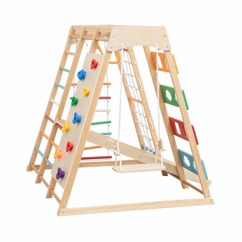 2-in-1 Slide & Climb Set: 9-in-1 Outdoor Playset for Motor Skills Development, Fun & Safe Play