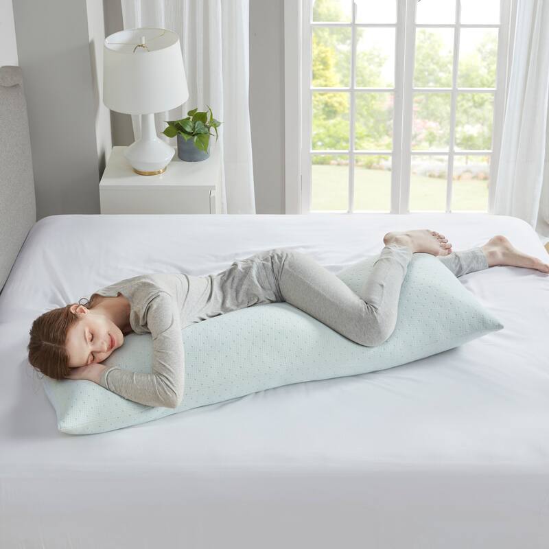 Madison Park Rayon from Bamboo Ivory Shredded Memory Foam Pillow with Cover