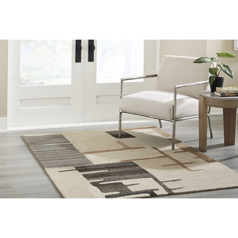 Signature Design by Ashley Kencher Beige/Brown Rug