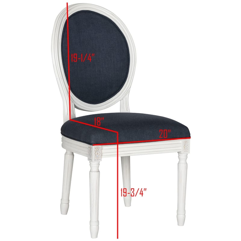 SAFAVIEH Rona Parisian Oval Dining Chair (Set of 2) - 20Wx20Dx39H