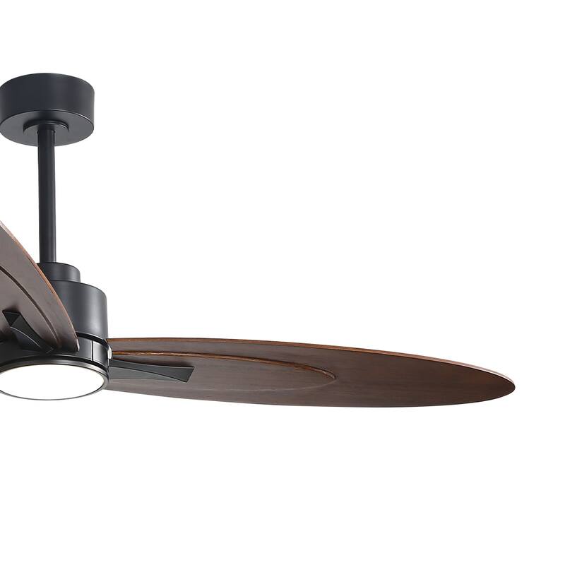 WINGBO 60-in 3-Blades Indoor Ceiling Fan with LED Light & Remote