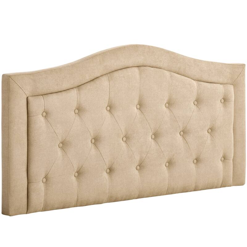 HOMCOM Upholstered Headboard, Button Tufted Bedhead Board, Home Bedroom Decoration for Full-Sized Beds